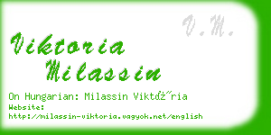 viktoria milassin business card